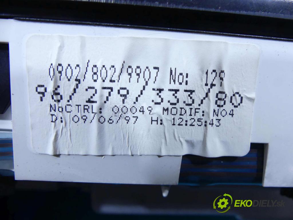 Citroen Saxo 1.1 60 HP manual 44 kW 1124 cm3 5- prístrojovka/ budíky 9627933380 (Prístrojové dosky, displeje)