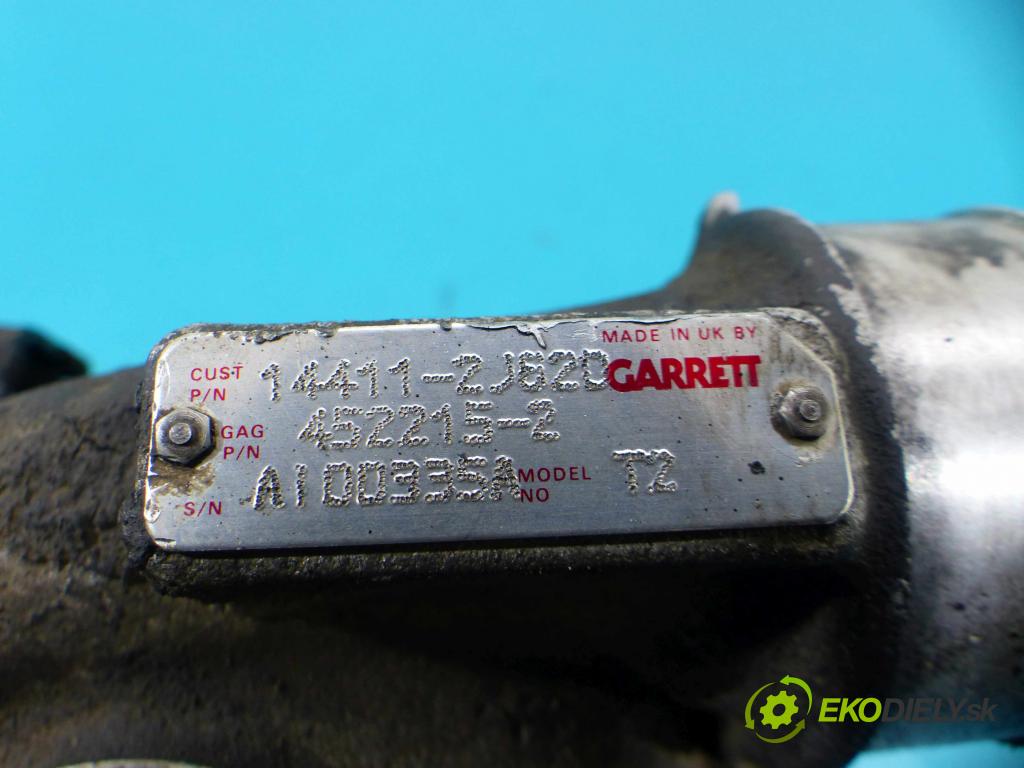 Nissan Primera P11 1996-2002 2.0 TD 90 HP manual 66 kW 1974 cm3 4- turbodúchadlo, turbo 452215-2 (Turbodúchadlá (kompletné))