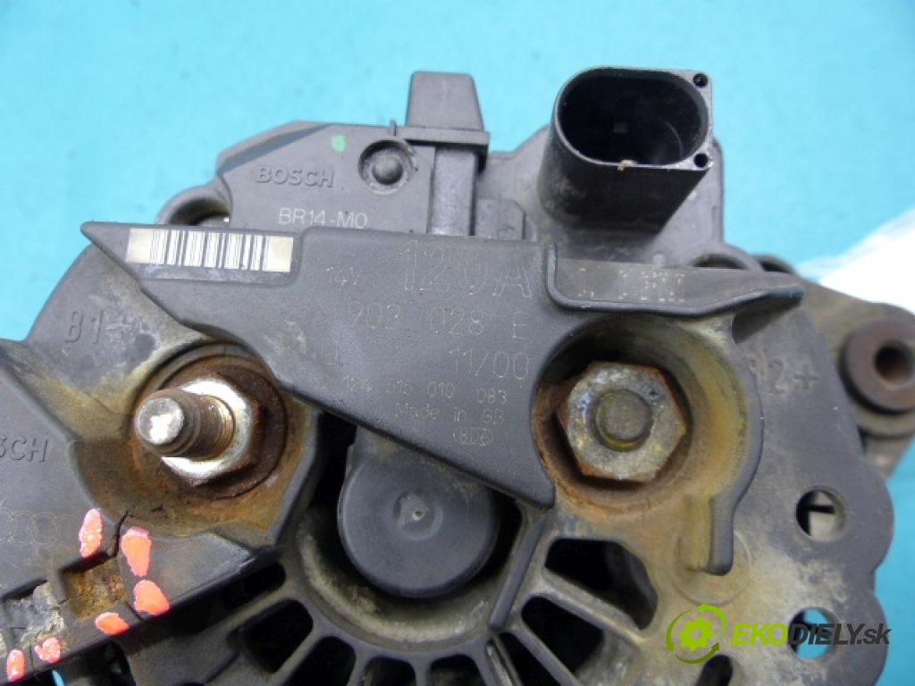 Skoda Octavia I 1996-2010 1.9 tdi 90 HP manual 66 kW 1896 cm3 5- Alternator 0124515010 (Alternátory)