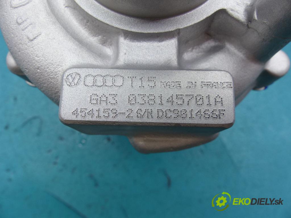 Skoda Octavia I 1996-2010 1.9 tdi 90 HP manual 66 kW 1896 cm3 5- turbodúchadlo, turbo 454159-2 (Turbodúchadlá (kompletné))