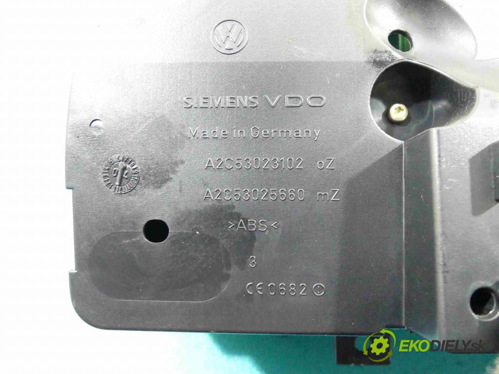 Vw Golf V 2003-2009 1.9 tdi (BKC) 105 HP manual 77 kW 1896 cm3 5- prístrojovka/ budíky A2C53023102 (Prístrojové dosky, displeje)