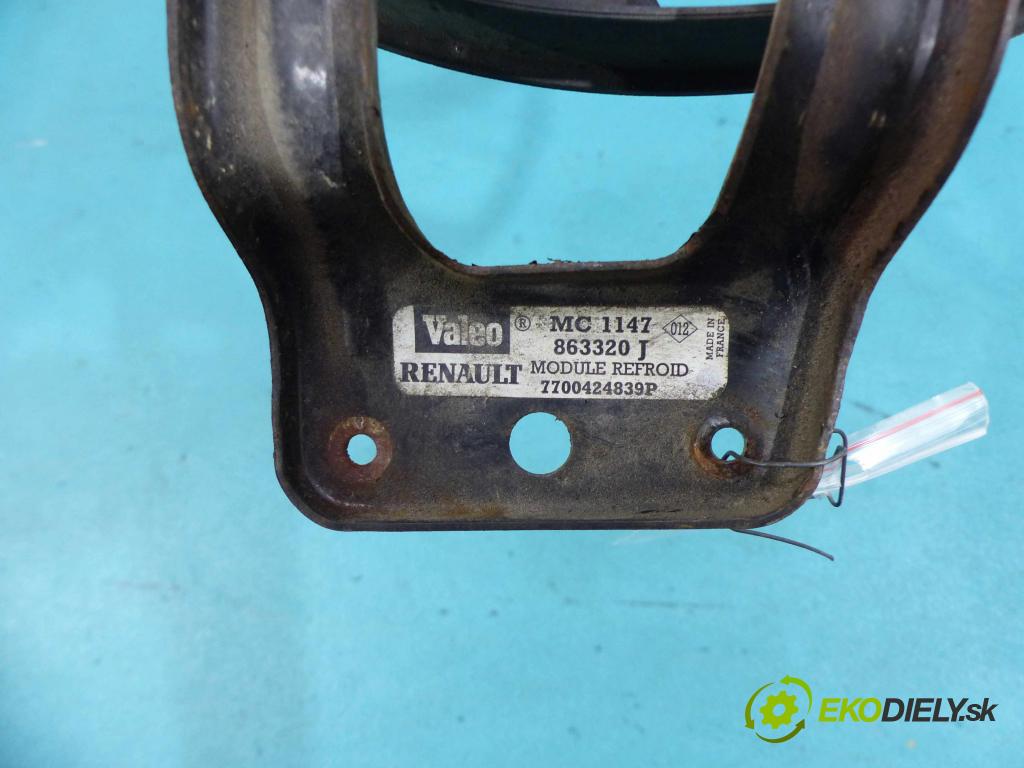 Renault Twingo I 1996-2003 1,2.0 8v 58 HP manual 43 kW 1149 cm3 3- Ventilátor chladiča 7700424839P