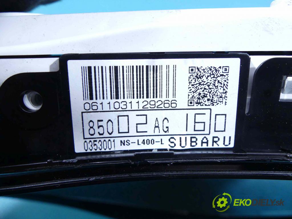 Subaru Legacy IV 2004-2009 2.0 D BOXER 4WD (EE20ZLTFLB) 150 HP manual 110 kW 1998 cm3 5- prístrojovka/ budíky 85002AG160 (Prístrojové dosky, displeje)