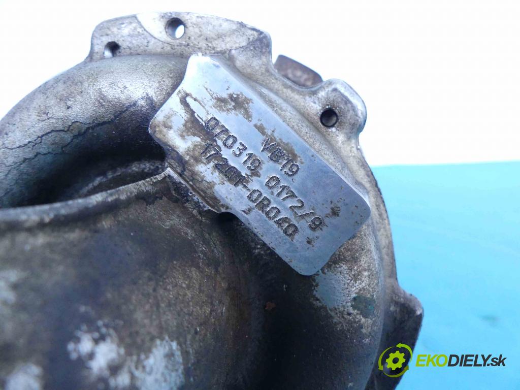 Toyota Avensis II T25 2003-2008 2.0 D4D 126 hp manual 93 kW 1998 cm3 5- Turbodmychadlo 17201-0R040 (Turbodúchadla (kompletní))