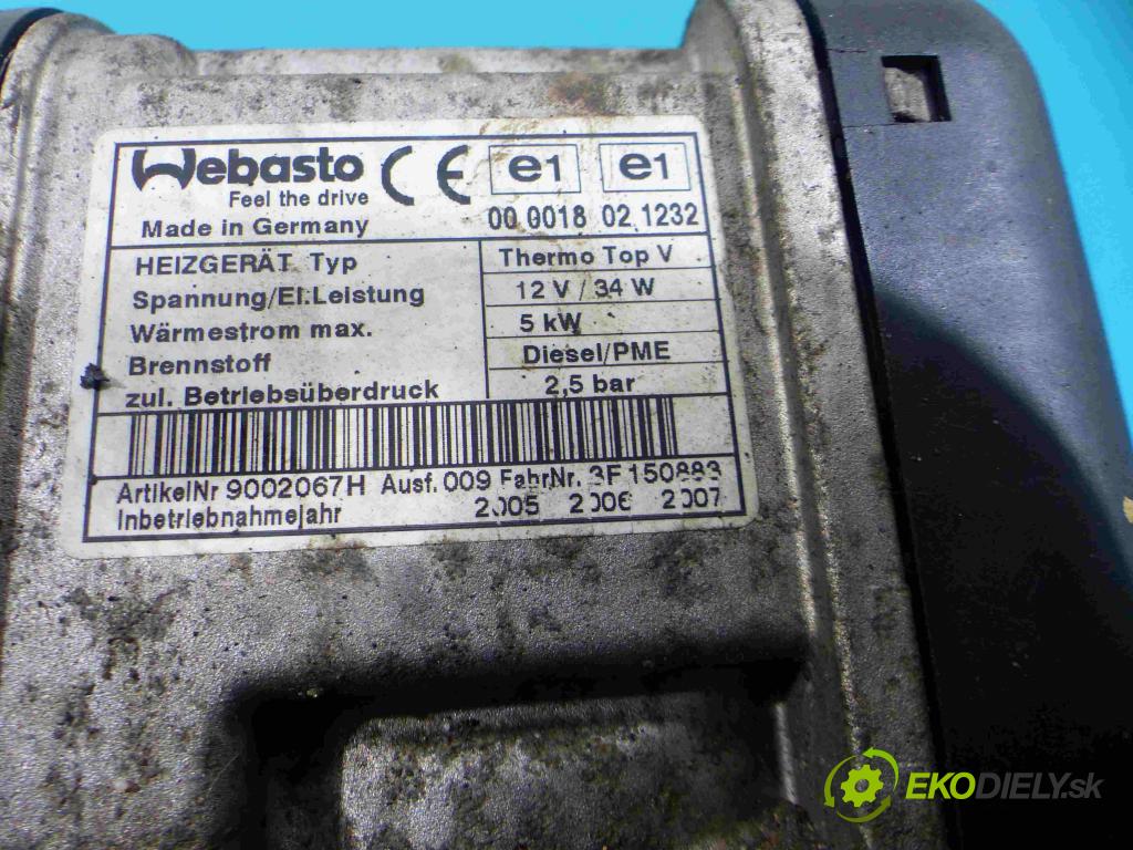 Citroen C5 2001-2008 2.0 hdi 136hp manual 100 kW 1997 cm3 5- Webasto 9002067H (Webasto ohřívače)