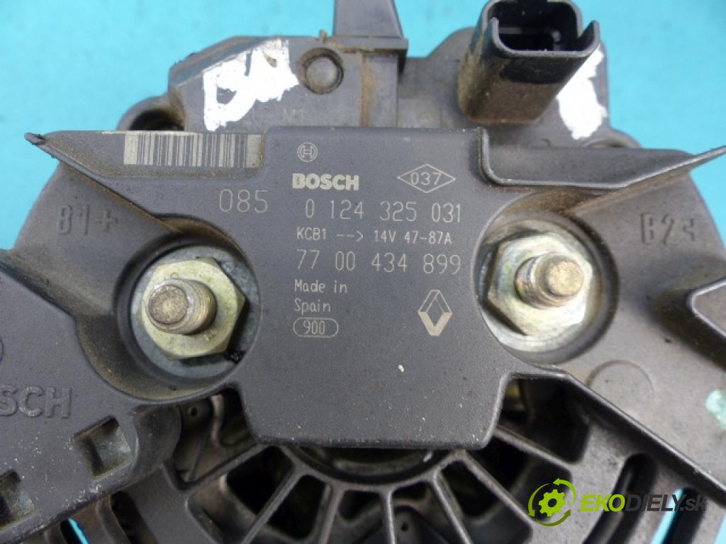 Renault Megane I 1995-2003 1.4 16v 95 hp manual 70 kW 1390 cm3 5- Alternator 0124325031 (Alternátory)