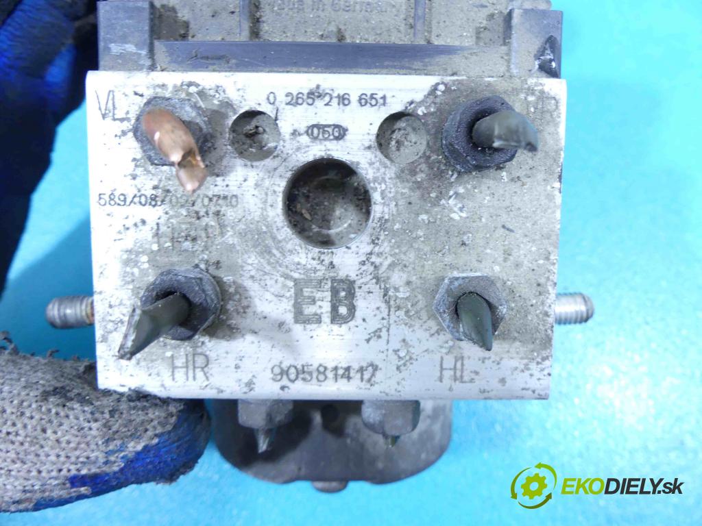 Opel Astra II 1998-2009 1.4 16v 90 HP manual 66 kW 1364 cm3 5- čerpadlo abs 0265216651 (Pumpy ABS)