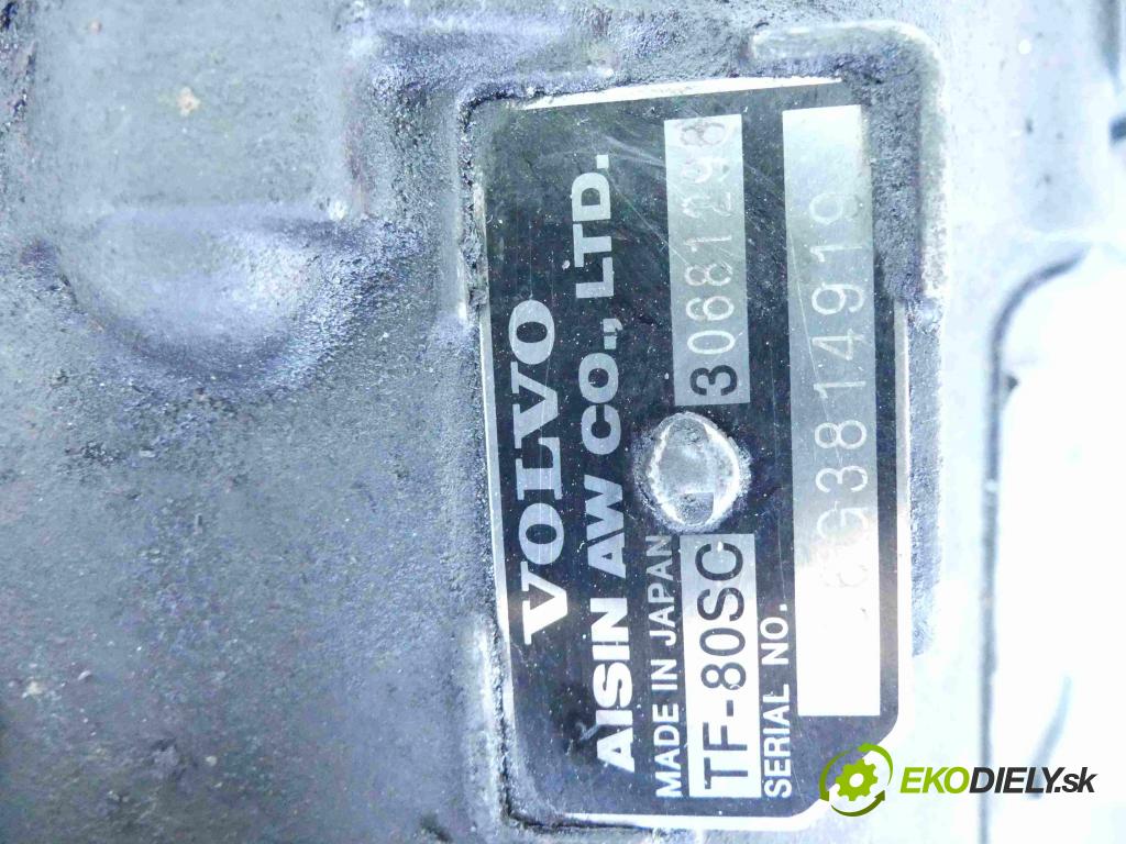 Volvo S80 II 2006- 2.4 D5 UK (D5244T) 185 HP automatic 136 kW 2399 cm3 4- prevodovka stupeň,rýchlosť automat TF80SC