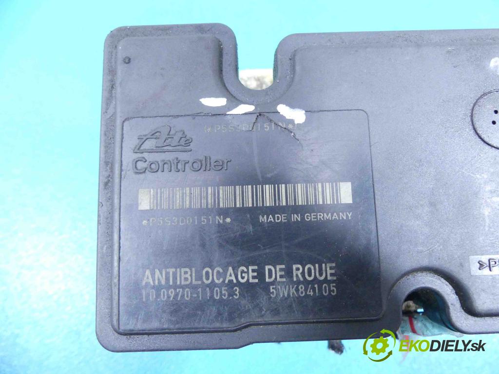 Peugeot 206 1.4 hdi 68 HP manual 50 kW 1398 cm3 5- čerpadlo abs 5WK84105 (Pumpy ABS)
