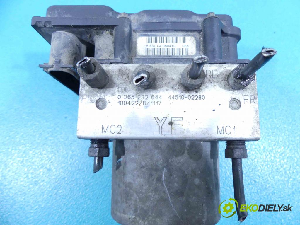 Toyota Auris I 2006-2013 1.4 D4D 90 HP manual 66 kW 1364 cm3 5- čerpadlo abs 0265232644 (Pumpy ABS)