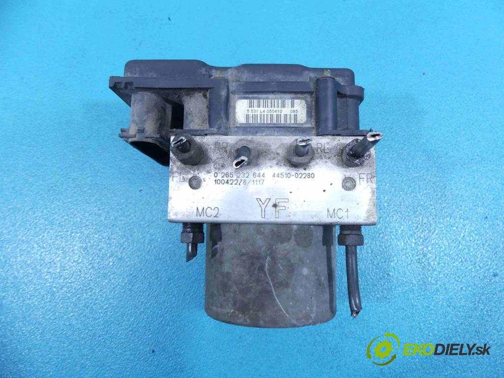 Toyota Auris I 2006-2013 1.4 D4D 90 HP manual 66 kW 1364 cm3 5- čerpadlo abs 0265232644 (Pumpy ABS)