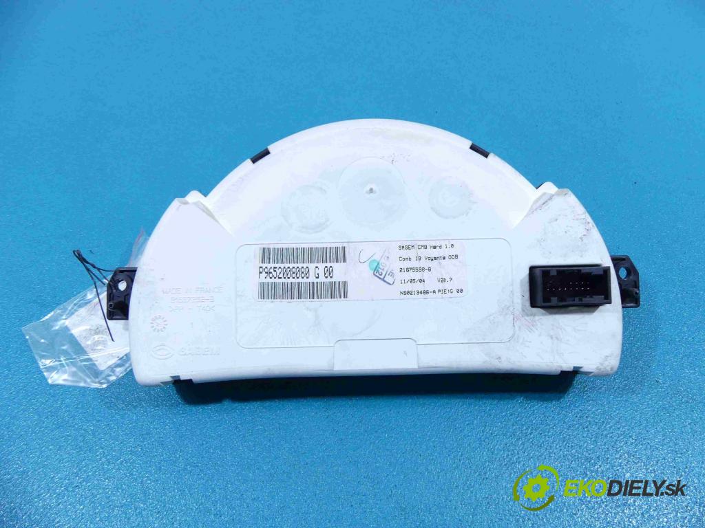 Citroen C2 1.6 16v 109 HP automatic 80 kW 1587 cm3 3- prístrojovka/ budíky 9652008080 (Prístrojové dosky, displeje)