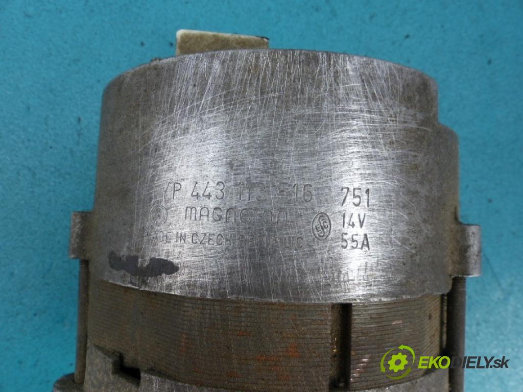 Skoda Felicia 1.3 mpi 68 HP manual 50 kW 1289 cm3 5- Alternator 443113516751 (Alternátory)
