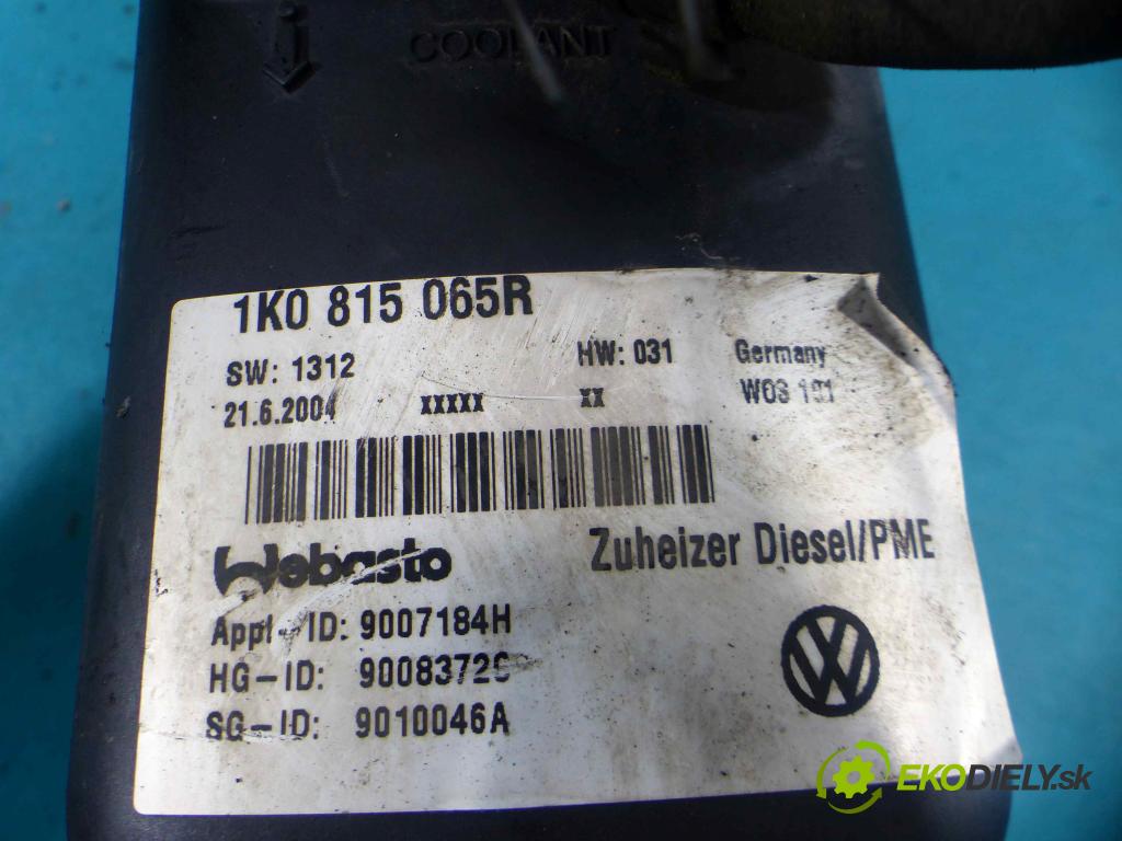 Vw Touran I 2003-2015 2.0 tdi 140 HP manual 103 kW 1968 cm3 5- Webasto 1K0815065R (Webasto)