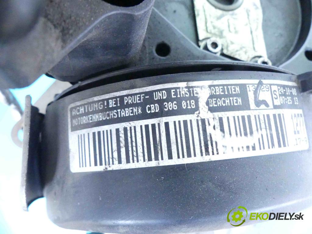 Vw Golf VI 2008-2013 2.0 tdi (CBD) 110 hp manual 81 kW 1968 cm3 5- motor diesla CBD