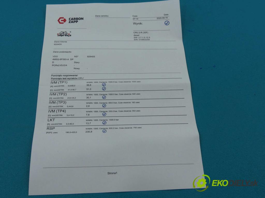 Ford Focus Mk2 2004-2011 1.8 tdci 116 HP manual 85 kW 1753 cm3 5- vstrek 4M5Q-9F593-AD (Vstrekovače)