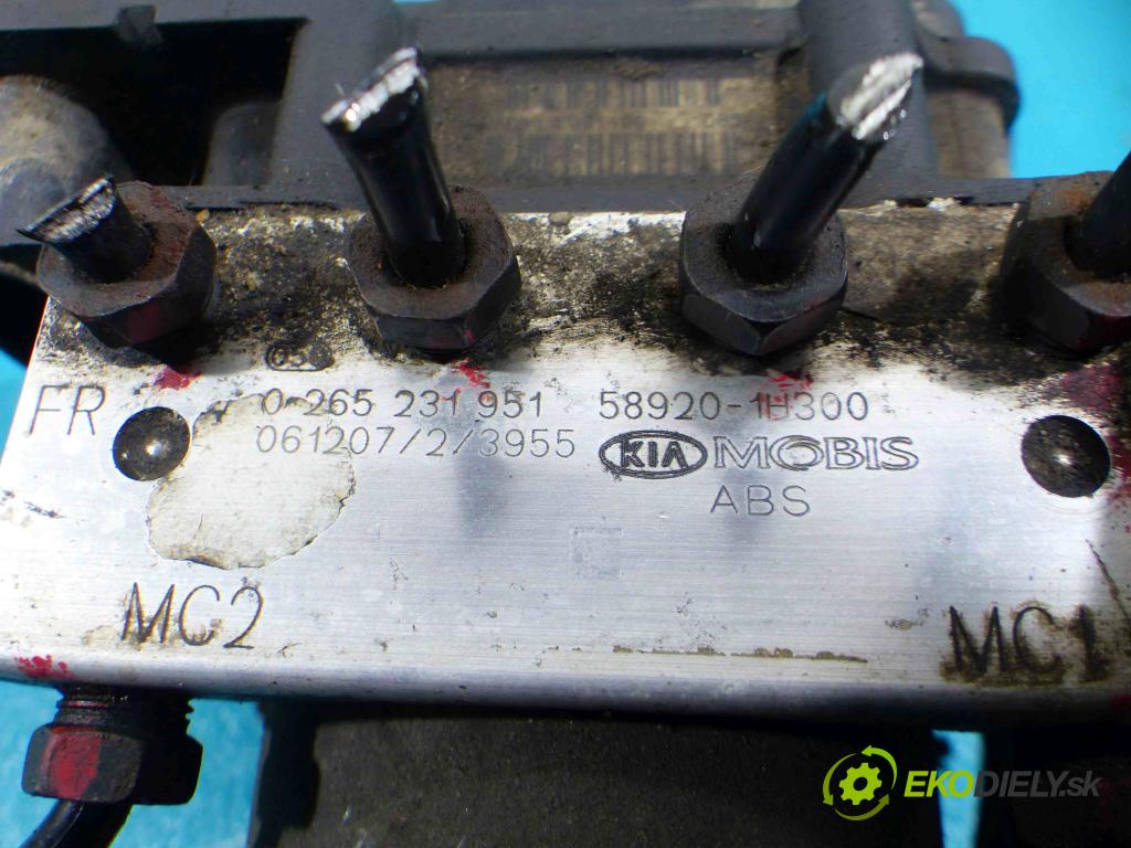 Kia Ceed I 2006-2012 1.4 16v (G4FA) 109 HP manual 80 kW 1396 cm3 5- čerpadlo abs 0265231951 (Pumpy ABS)
