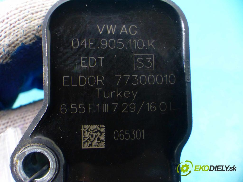 Skoda Octavia III 2013- 1.2 TSI (CYVA) 86 HP manual 63 kW 1197 cm3 5- cievka zapaľovacia 04E905110K (Zapaľovacie cievky, moduly)