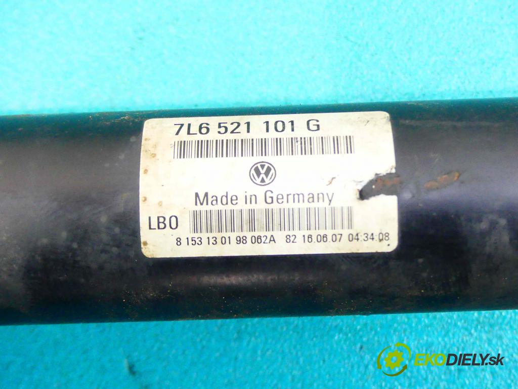 Vw Touareg 2002-2010 2.5 tdi 174 HP automatic 128 kW 2461 cm3 5- Hřídel: jízda: 7L6521101G (Kardaňové hriadele)