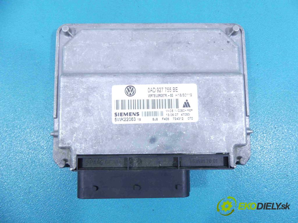 Vw Touareg 2002-2010 2.5 tdi (BPE) 174 HP automatic 128 kW 2461 cm3 5- modul riadiaca jednotka 0AD927755BE (Ostatné)