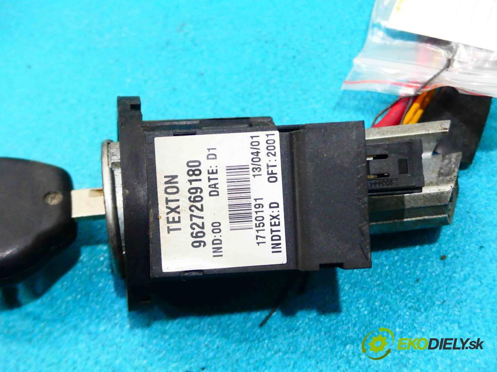 Peugeot 206 2.0 hdi 90 HP manual 66 kW 1997 cm3 5- Spínačka 9627269180 (Spínacie skrinky a kľúče)