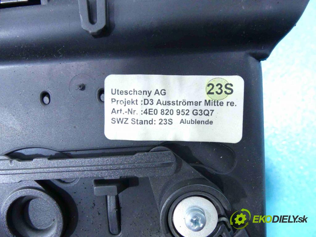 Audi A8 D3 2002-2009 4.0 TDI 275 HP automatic 202 kW 3936 cm3 4- Mřížka: návev 4E0820902