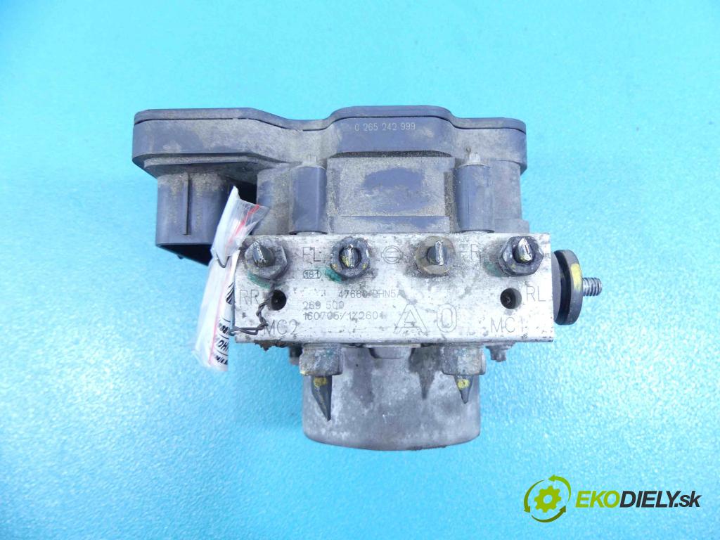 Nissan Micra K13 2010-2017 1.2 12v (HR12, JHQ, XH5) 80 HP manual 59 kW 1198 cm3 5- čerpadlo abs 0265956096 (Pumpy ABS)