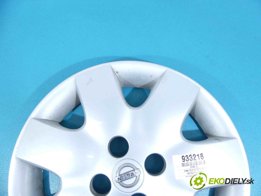 Nissan Micra K13 2010-2017 1.2 12v (HR12, Skrz.: JHQ, XH5) 80 hp manual 59 kW 1198 cm3 5- puklica 40315AX70B (Puklice)