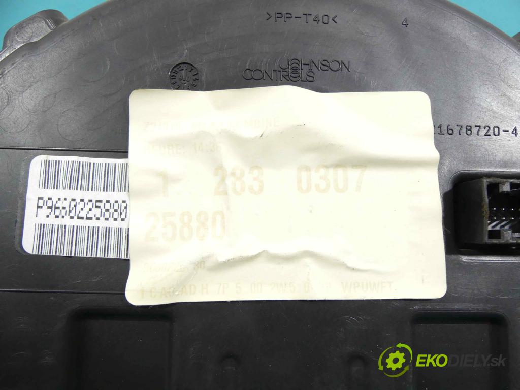 Citroen C3 2002-2009 1.4 hdi 68 hp manual 50 kW 1398 cm3 5- Přístrojová deska 9660225880 (Přístrojové desky, displeje)