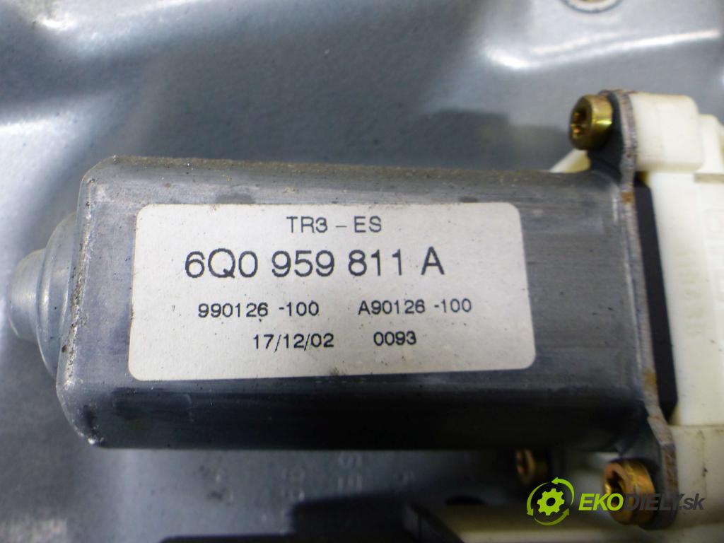 Seat Ibiza III 6L 2002-2008 1.9 tdi 131 hp manual 96 kW 1896 cm3 5- mechanismus stahování zadní levý 6L4839751G