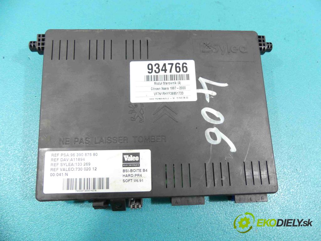 Citroen Xsara 1997-2000 2.0 hdi 90 HP manual 66 kW 1997 cm3 5- modul riadiaca jednotka 9639087580 (Ostatné)