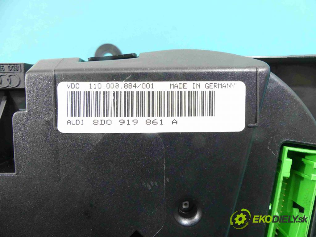 Audi A4 B5 1994-2001 1.9 tdi 110 hp manual 81 kW 1896 cm3 4- Přístrojová deska 8D0919861A (Přístrojové desky, displeje)