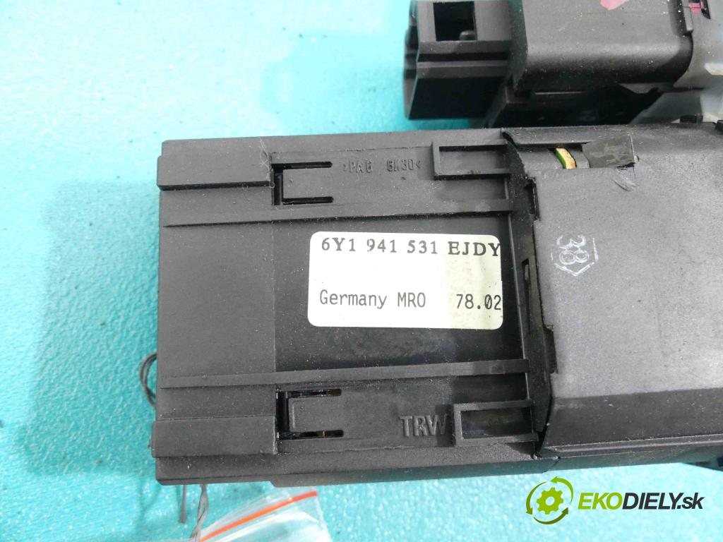 Skoda Fabia I 1999-2007 1.4 mpi 60 HP manual 44 kW 1397 cm3 5- prepínač 6Y1941531EJDY