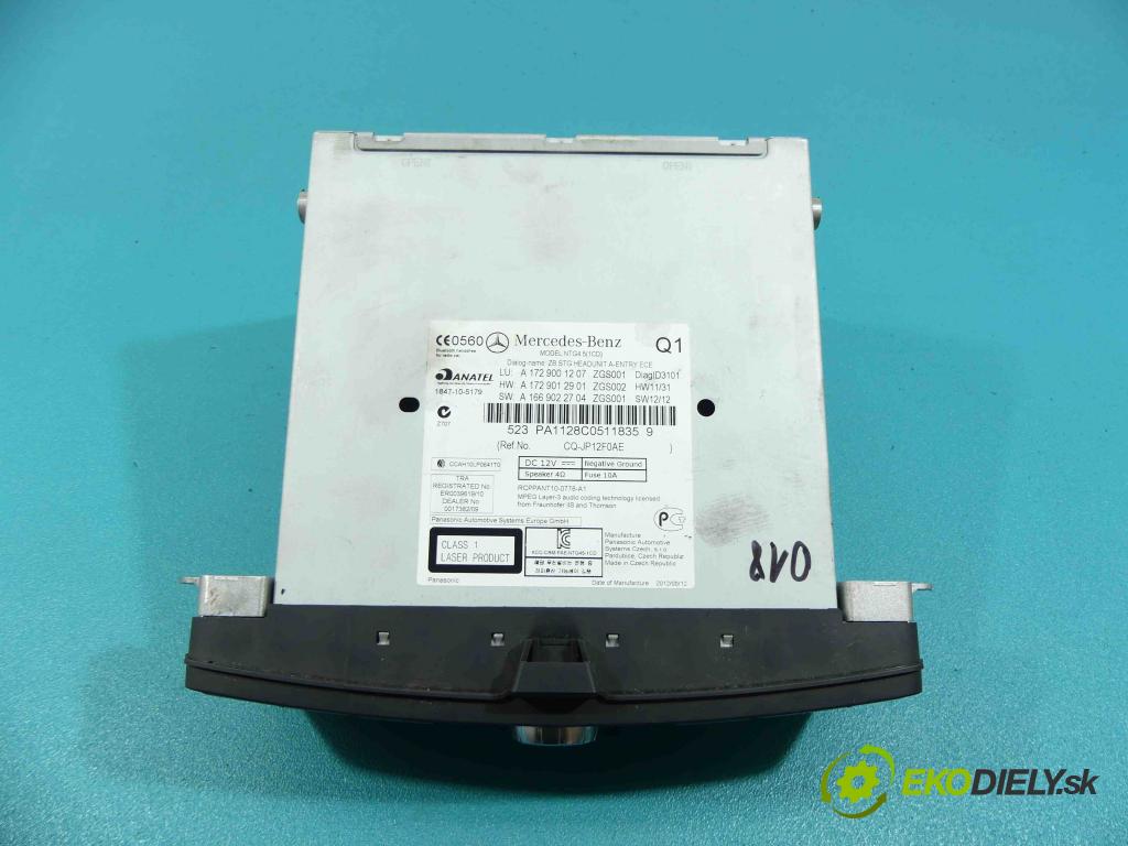 Mercedes SLK III R172 2011-2019 1.8 CGI 184hp automatic 135 kW 1796 cm3 2- Navigácia: A1729001207 (GPS navigácie)