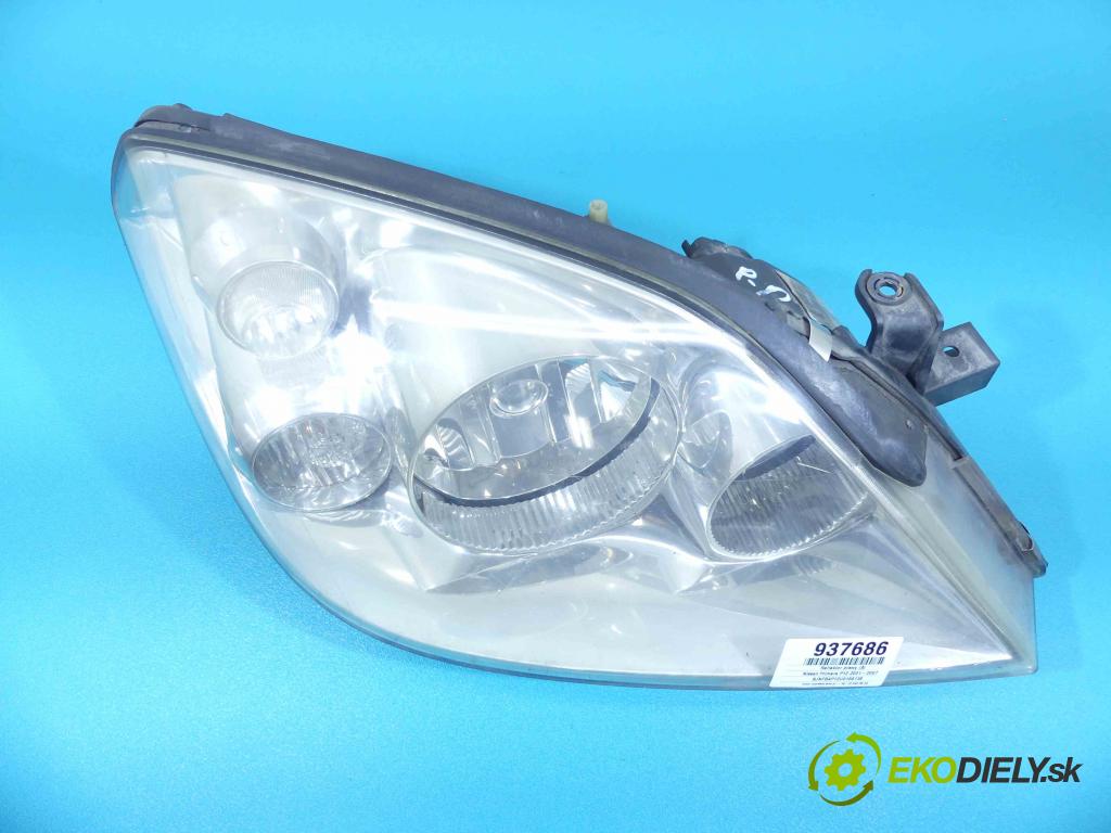 Nissan Primera P12 2001-2007 1.8 16v 116 HP manual 85 kW 1769 cm3 5- Reflektor: pravý  (Pravé)