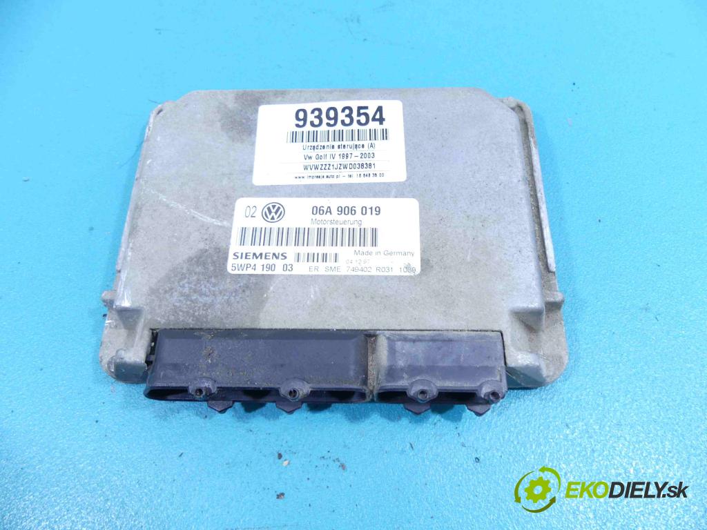 Vw Golf IV 1997-2003 1.6 SR (AKL) 101 HP manual 74 kW 1595 cm3 5- Jednotka riadiaca 5WP419003