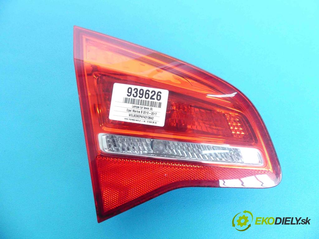 Opel Meriva B 2010-2017 1.6 cdti 95 HP manual 70 kW 1598 cm3 5- svetlo / reflektor zadné ľavé  (Ostatné)