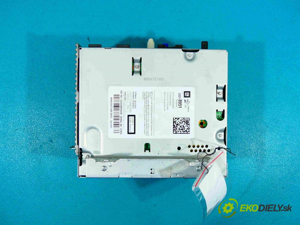 Opel Meriva B 2010-2017 1.6 cdti 95 HP manual 70 kW 1598 cm3 5- Radio 23218951 (Audio zariadenia)