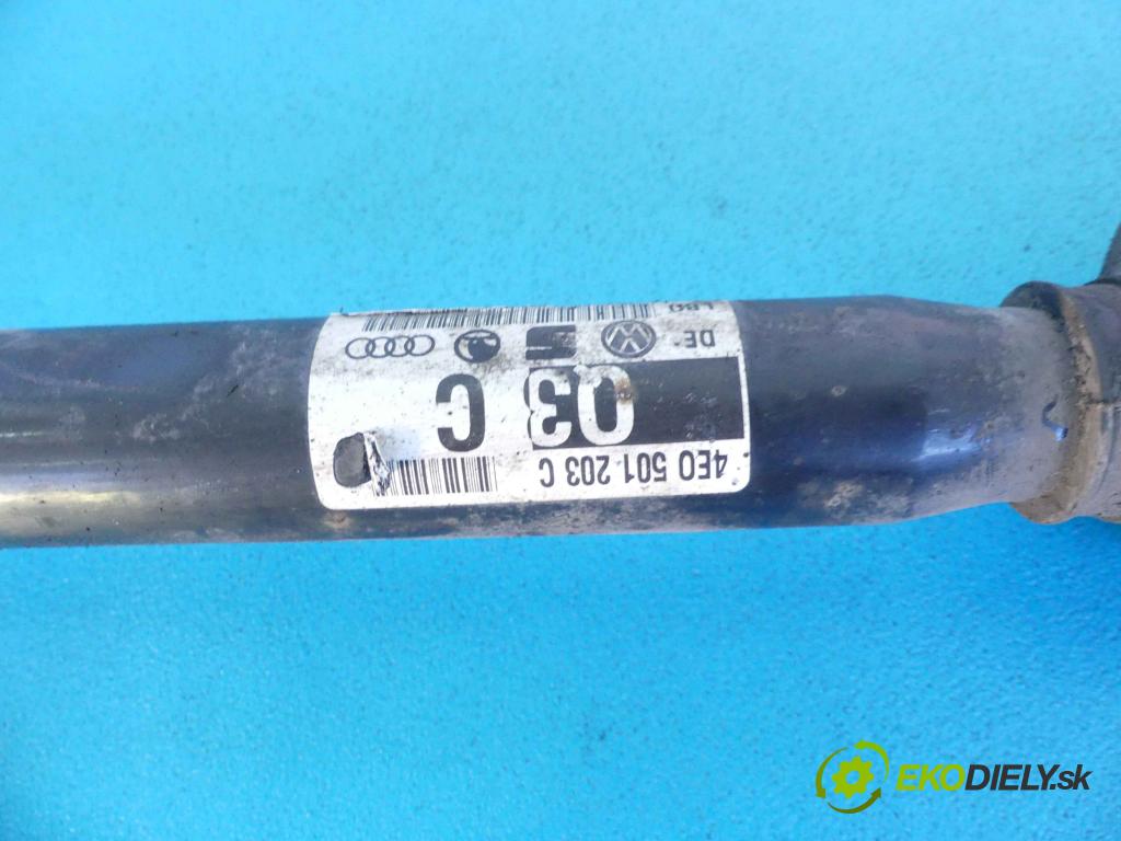 Audi A8 D3 2002-2009 4.2 V8 334HP automatic 246 kW 4172 cm3 4- poloos ľavé 4E0501203C (Poloosy)