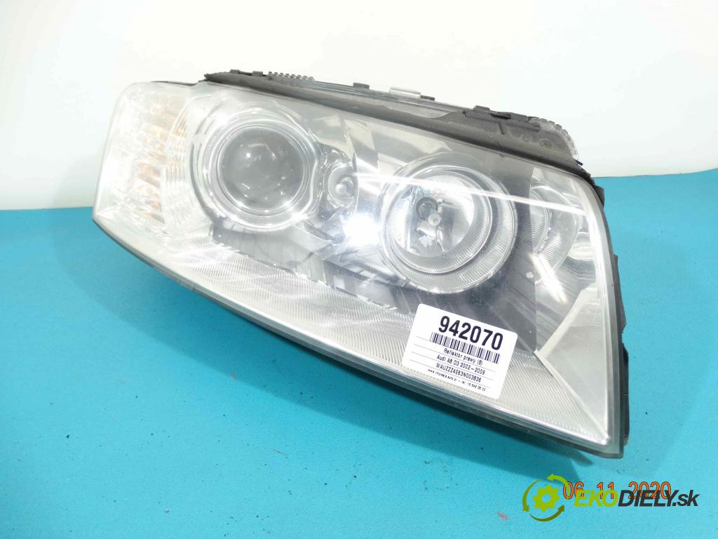 Audi A8 D3 2002-2009 4.2 V8 334HP automatic 246 kW 4172 cm3 4- Reflektor: pravý  (Pravé)