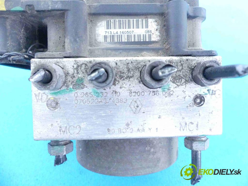 Dacia Logan 1.4 75 HP manual 55 kW 1390 cm3 4- čerpadlo abs 0265232110 (Pumpy ABS)