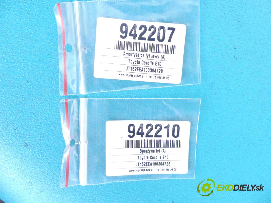 Toyota Corolla E10 1,4.0 16v 75 HP manual 55 kW 1332 cm3 3- pružina zadné  (Ostatné)