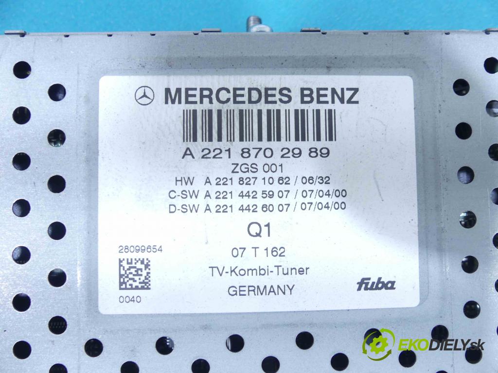 Mercedes S W221 05-13 3.0 cdi 235 HP automatic 173 kW 2987 cm3 4- modul riadiaca jednotka A2218702989 (Ostatné)