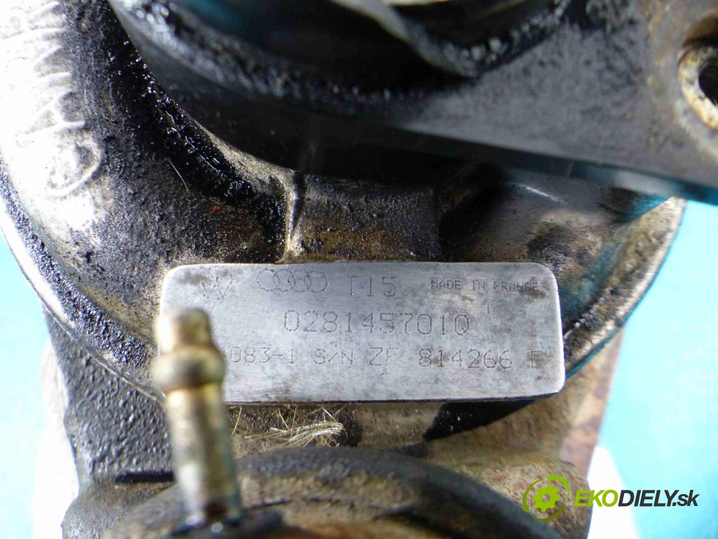 Vw Golf III 1991-1998 1.9 tdi 90 HP manual 66 kW 1896 cm3 5- turbodúchadlo, turbo 028145701Q (Turbodúchadlá (kompletné))