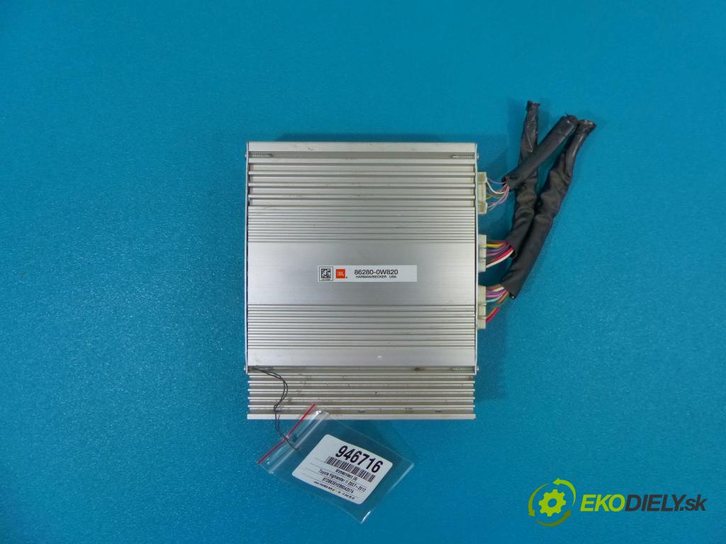 Toyota Highlander II 2007-2013 3.5 V6 273KM: automatic 201 kW 3456 cm3 5- Zesilovač: 86280-0W820 (Zosilňovače)