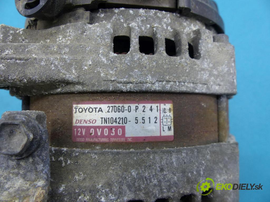 Toyota Highlander II 2007-2013 3.5 V6 273KM: automatic 201 kW 3456 cm3 5- Alternator 27060-0P241 (Alternátory)