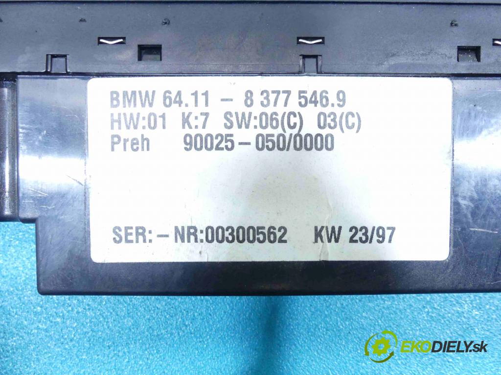 Bmw 5 e39 1996-2003 2.0 24V R6 150 HP manual 110 kW 1991 cm3 4- panel kúrenia 83775469