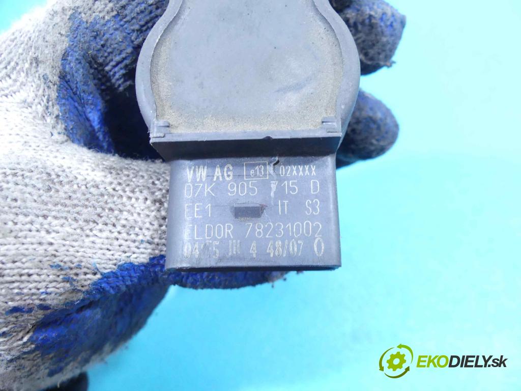 Vw Passat B6 2005-2010 1.8 TSI 160 HP manual 118 kW 1798 cm3 4- cievka zapaľovacia 07K905715D (Zapaľovacie cievky, moduly)