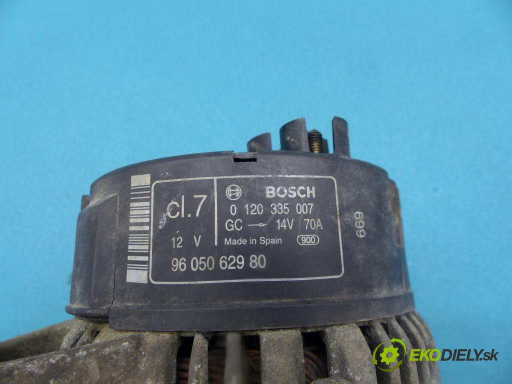 Peugeot 306 1.4 75 hp manual 55 kW 1360 cm3 3- Alternator 9605062980 (Alternátory)