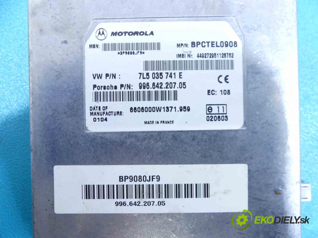 Porsche Cayenne I 2002-2010 3.2 V6 250 HP automatic 184 kW 3189 cm3 5- modul riadiaca jednotka 7L5035741E (Ostatné)